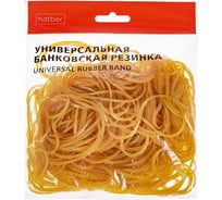 Резинка банковская HATBER 100% натуральная диаметр 50 мм, длина 80 мм 083952