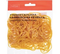 Резинка банковская HATBER 100% натуральная диаметр 25 мм, длина 40 мм 083933