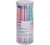 Чернографитный карандаш HATBER трехгранный корпус, 72 шт., Soft 065296