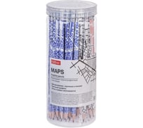 Чернографитный карандаш HATBER Maps круглый корпус, 72 шт. 065984