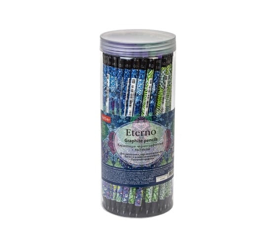Чернографитный карандаш HATBER круглый корпус, 72 шт., Eterno 079534