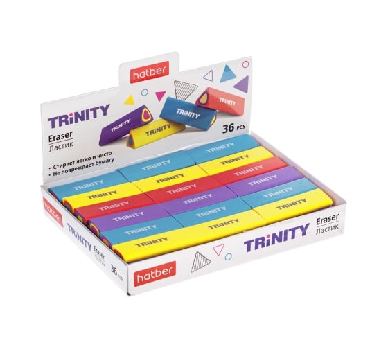 Ластик из термопластичной резины HATBER Trinity NEW 45x16x16 мм 065444