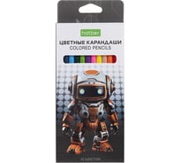 Карандаши цветные HATBER ECO 12 цветов Робо заточенные 084395