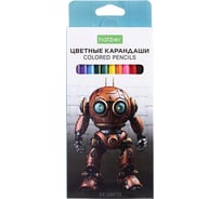 Карандаши цветные HATBER ECO 24 цвета Робо заточенные 084397