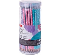 Карандаш чернографитный HATBER набор круглый корпус 72 шт Grace Ассорти 061956