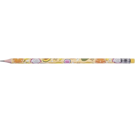 Карандаш чернографитный HATBER набор круглый корпус 72 шт Papaya/Папа 079537