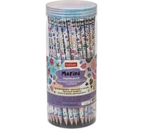 Карандаш чернографитный HATBER набор круглый корпус 72 шт Marine/Мари 079540