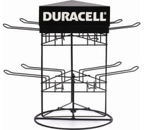 Дисплей для размещения товара ОФИСМАГ настольный поворотный DURACELL 2x2х3 крючка, 02694 503649