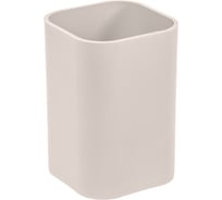 Стакан для письменных принадлежностей HATBER NEWtone PASTEL лен, 70x70х100 мм 086171