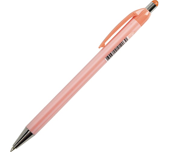 Ручка шариковая автоматическая BRAUBERG Stripes Pastel, СИНЯЯ, корпус ассорти, линия 0,3мм, 144220 1