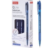 Ручка шариковая HATBER Q.line Синяя 0,7мм с колпачком и клипом 081882