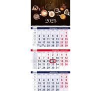 Календарь квартальный HATBER 3-х блоч. на 1 гребне 298x690мм ЭКОНОМ Б 086230