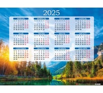 Календарь настенный листовой HATBER А2ф 598x450мм на 2025г бум. мелован. 088178