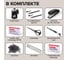 Канцелярский набор BRAUBERG Офисный 100, 10 предметов, вращающаяся конструкция, черный, блистер 236949 5