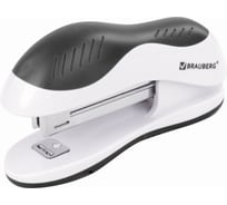 Степлер BRAUBERG №10 JET до 15 листов, бело-черный 228581