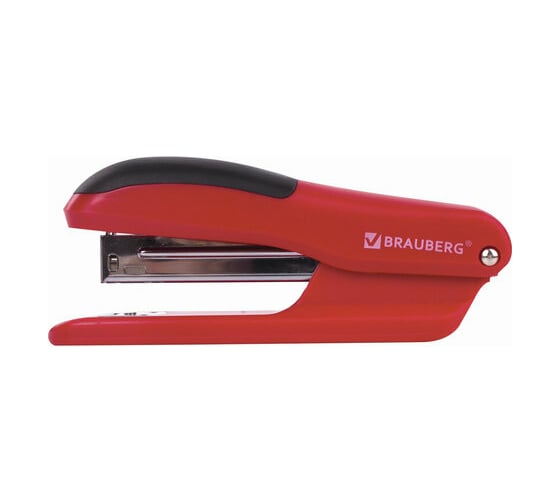 Степлер BRAUBERG SX-39 №24/6 26/6 до 25 листов, красный 228592