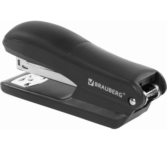 Степлер BRAUBERG SX-39 №24/6 26/6 до 25 листов, черный 228590