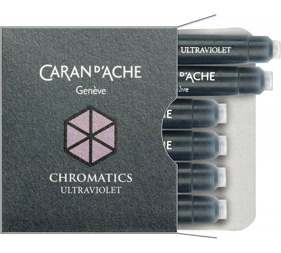 Чернила Caran d’Ache Carandache фиолетовый, 6 шт в упаковке 8021.099 1
