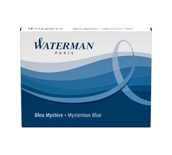 Чернила Waterman синий, 8 шт, в упаковке S0110860