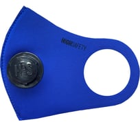 Многоразовая неопреновая защитная маска HIGH SAFETY с клапаном, синий, L/XL, HS-M01-KBL-LXL1