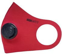 Многоразовая неопреновая защитная маска HIGH SAFETY с клапаном, красный, S/M HS-M01-KR-SM1