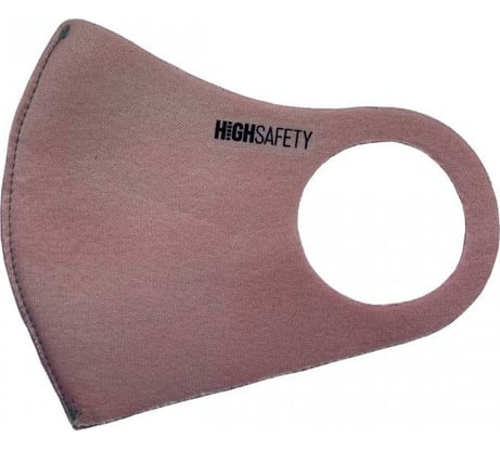 Многоразовая неопреновая защитная маска HIGH SAFETY, розовый, S/M HS-M01-RO-SM1