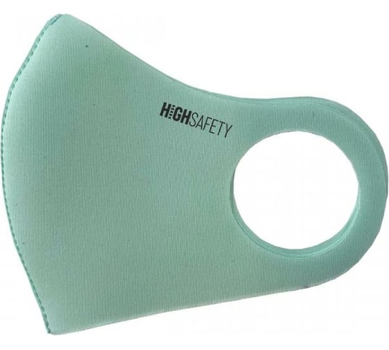 Многоразовая неопреновая защитная маска HIGH SAFETY, мятный, L/XL HS-M01-М-LXL1 1