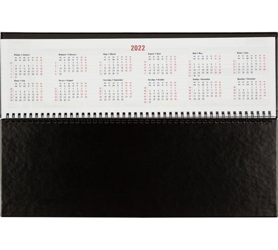 Датированный планинг Attache КАНЬОН 2021, черный 405х145, 57 листов 1200997