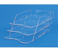 Лоток для бумаг Attache Selection со смещением, на 3 отделения, А4, 215х44 31584