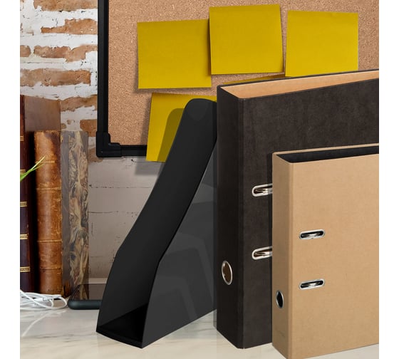 Доска Attache LOFT HDF алюминиевая черная рама 827601