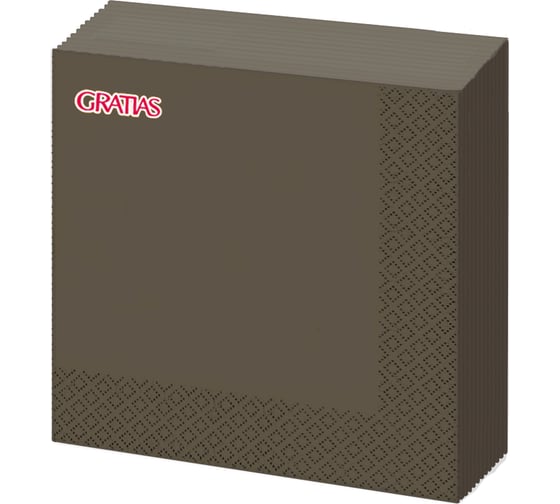 Бумажная салфетка Gratias Box mix Delicious 3сл 33x33 см, 20 листов 4680004097068