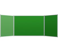 Меловая двустворчатая магнитно-маркерная доска Attache 402751