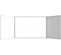 Двустворчатая магнитно-маркерная доска Attache лак 219374