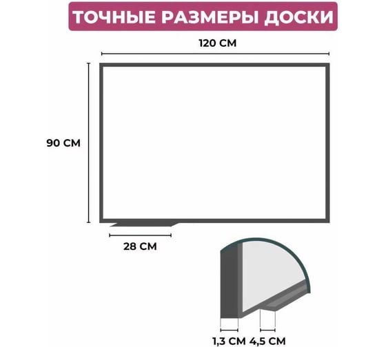 Магнитно-маркерная доска Attache Economy лак 205978