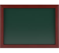 Магнитная меловая доска Attache деревянная коричневая рама, зеленая 502930