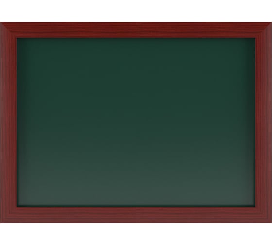 Магнитная меловая доска Attache деревянная коричневая рама, зеленая 502930