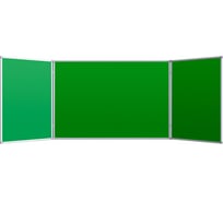 Двустворчатая меловая-магнитная доска Attache зеленая 52355