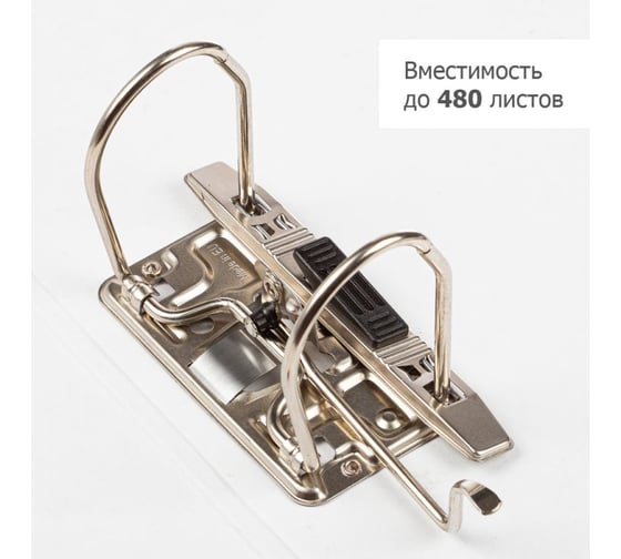 Папка-регистратор Attache с металлическими углами, мрамор ч/б, 10шт 75 мм 855779