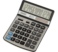 Полноразмерный настольный калькулятор Attache CA-1217T 14-разрядный SET, TAX с регулируемым углом наклона 689479