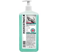 Спиртовой гель-антисептик для рук MANUFACTOR с дозатором 1 л Я0000022684