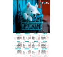 Календарь настенный листовой HATBER А3 формат, 290x435 мм, на 2025 г, картон мелованный 088241