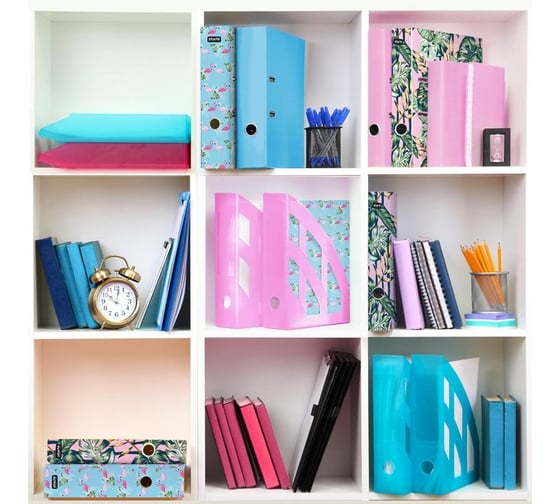 Вертикальный накопитель Attache Selection Flamingo75 мм, 2 шт, aqua 897320