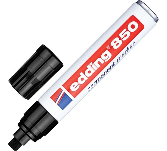 Перманентный маркер Edding E-850/1 черный, 5-16 мм, клиновидный наконечник 49968