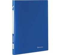 Папка на 2 кольцах BRAUBERG Office 21мм, синяя, до 120 листов, 05мм 221611