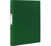 Папка  на 2 кольцах BRAUBERG картон/ПВХ, 35 мм, зеленая, до 180 листов 228379