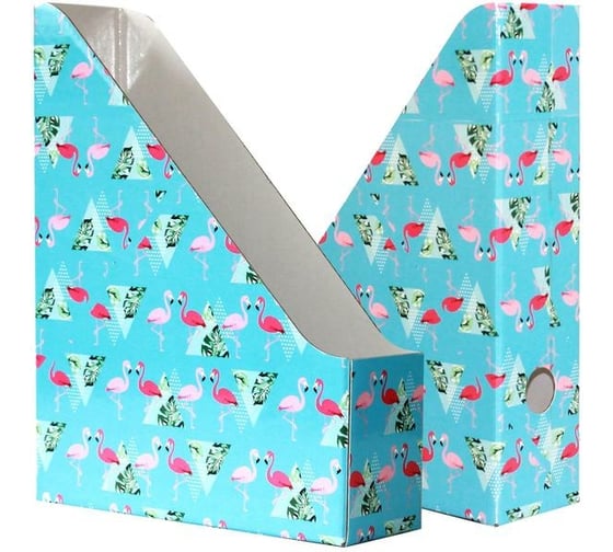 Вертикальный накопитель Attache Selection Flamingo 75 мм, 2 шт, с дизайном 877389 1