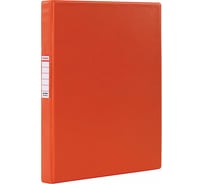 Папка на 2 кольцах BRAUBERG картон/ПВХ, 35 мм, красная, до 180 листов 228378