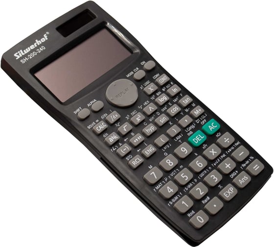 Калькулятор научный Silwerhof SH-200-240 черный, 10-разрядный 1985867