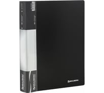 Папка BRAUBERG Стандарт 80 вкладышей, черная, 0.9 мм, 221608