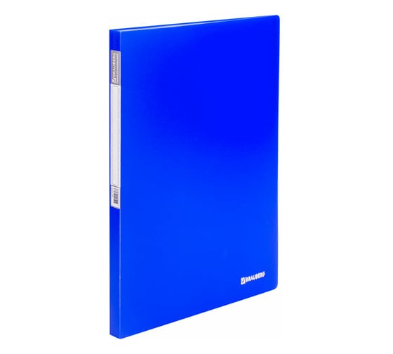 Неоновая папка BRAUBERG Neon 20 вкладышей, 16 мм, синяя, 700 мкм, 227451 1
